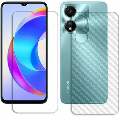 DOWRVIN Front and Back Tempered Glass for HONER X5 PLUS FRONT AND BACK TEMPERED GLASS(Pack of 2)