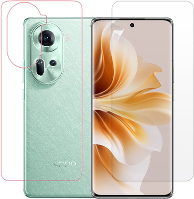 HOBBYTRONICS Front and Back Screen Guard for Oppo Reno11, Oppo Reno 11(Pack of 1)