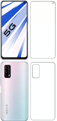 SOLIVAGANT Front and Back Tempered Glass for Vivo IQOO Z1X(Pack of 2)