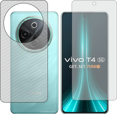 Fasheen Front and Back Tempered Glass for Vivo T4(Pack of 2)