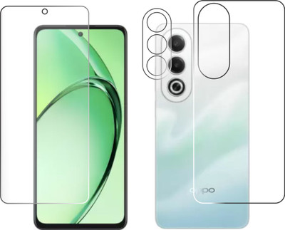 chakoor Front and Back Tempered Glass for oppo k12x 5g(Pack of 3)