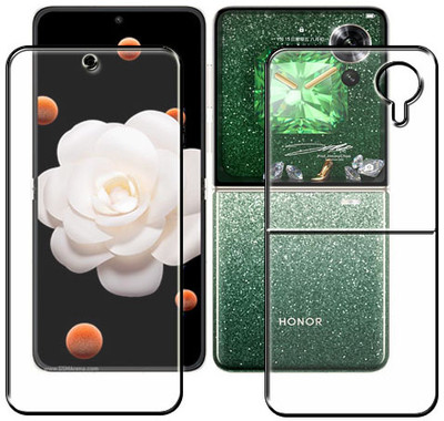 tombik Front and Back Tempered Glass for 104xa-Honor Magic V Flip-fb(Pack of 2)