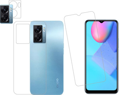 Vatsin Front and Back Tempered Glass for Oppo A77(Pack of 3)