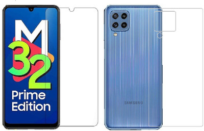 4 YARDS Front and Back Tempered Glass for Samsung Galaxy M32 Prime Edition(Pack of 1)