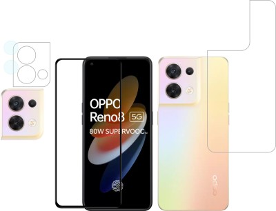 Ten To 11 Front and Back Tempered Glass for Oppo Reno 8 5G(Pack of 3)