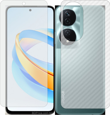 MOBART Front and Back Tempered Glass for Honor X7B 5G 50 MP(Pack of 2)