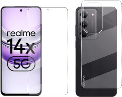 4 YARDS Front and Back Tempered Glass for Realme 14x 5G(Pack of 1)