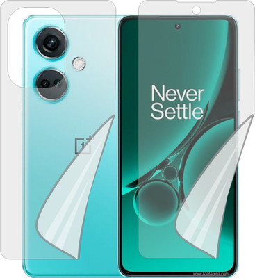 ZINGTEL Front and Back Tempered Glass for ONEPLUS NORD CE 3 (Edge To Edge TPU Full Coverage)(Pack of 1)