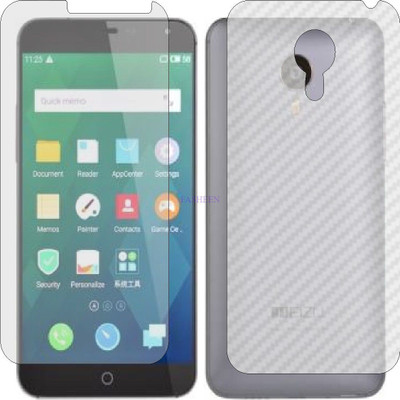 Fasheen Front and Back Tempered Glass for MEIZU MX4 (Front Matte Finish & Back 3d Carbon Fiber)(Pack of 2)