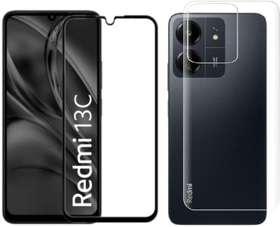 4 YARDS Front and Back Tempered Glass for Redmi 13C 4G (11-D)(Pack of 1)
