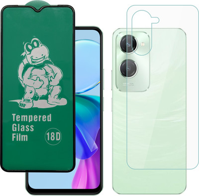Vatsin Front and Back Tempered Glass for ViVO Y28S 5G(Pack of 2)