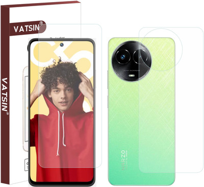 Vatsin Front and Back Tempered Glass for Realme 11X 5G(Pack of 2)