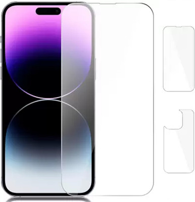 Prsky Front and Back Tempered Glass for Apple iPhone 14 Pro Max(Pack of 2)