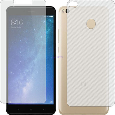 Fasheen Front and Back Tempered Glass for XIAOMI MI MAX 2 (Front Matte Finish & Back 3d Carbon Fiber)(Pack of 2)