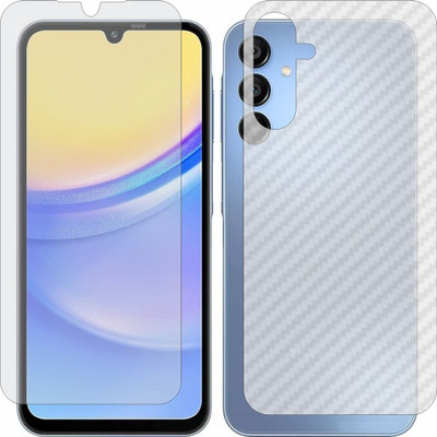 MOBART Front and Back Tempered Glass for Samsung Galaxy A15 5G(Pack of 2)