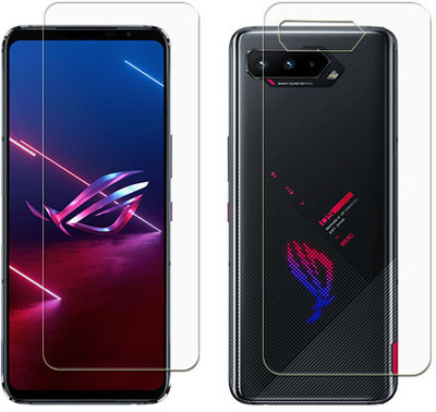 SOMTONE Front and Back Tempered Glass for Asus ROG Phone 5s Pro(Pack of 1)