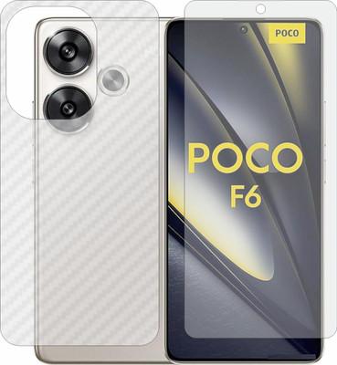 Mobling Front and Back Tempered Glass for Xiaomi Poco F6(Pack of 2)