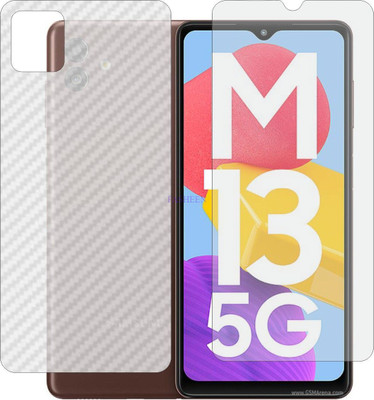 Fasheen Front and Back Tempered Glass for SAMSUNG GALAXY M13 5G (Front Matte Finish & Back 3d Carbon Fiber)(Pack of 2)