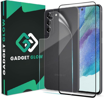 Gadget Glow Front and Back Tempered Glass for Samsung Galaxy S21 FE 5G, Samsung Galaxy S21 FE, ( 1 OG Tempered Glass With 1 Back Fiber Guard(Pack of 2)