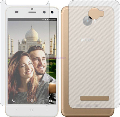 Fasheen Front and Back Tempered Glass for INTEX STAARI 11 (Front Matte Finish & Back 3d Carbon Fiber)(Pack of 2)