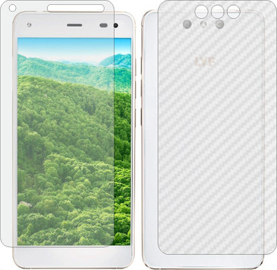 MOBART Front and Back Tempered Glass for LYF EARTH 1 LS 5501(Pack of 2)
