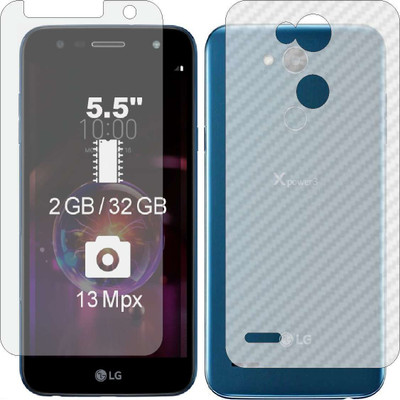 MOBART Front and Back Tempered Glass for LG X5 2018(Pack of 2)