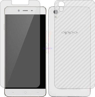 Fasheen Front and Back Tempered Glass for OPPO A30 (Front Matte Finish & Back 3d Carbon Fiber)(Pack of 2)