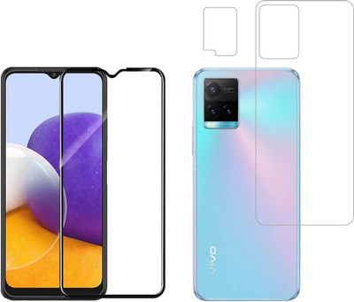 MUTAALI Front and Back Tempered Glass for VIVO Y21(Pack of 1)