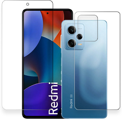 ARBAN Front and Back Tempered Glass for Xiaomi Redmi Note 12 Pro 5G FRONT BACK(Pack of 1)