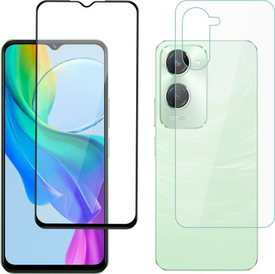 Vatsin Front and Back Tempered Glass for ViVO Y28S 5G(Pack of 2)