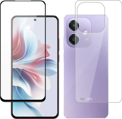 Vatsin Front and Back Tempered Glass for Oppo A3 5G(Pack of 2)