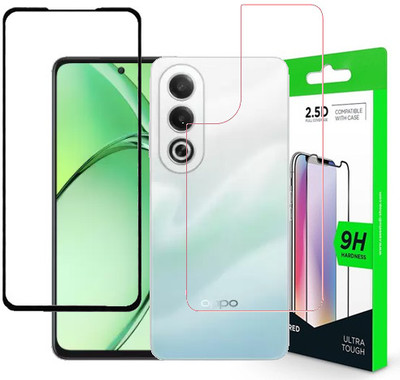 ECMERED Front and Back Tempered Glass for OPPO K12x 5G(Pack of 1)