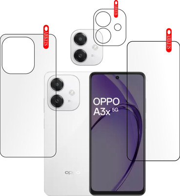 ARKEIS Front and Back Tempered Glass for OPPO A3x 5G(Pack of 3)