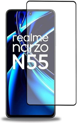 The vishal collection Front and Back Tempered Glass for Realme Narzo N55(Pack of 2)