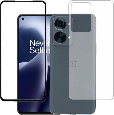 HOBBYTRONICS Front and Back Tempered Glass for OnePlus Nord 2T(Pack of 1)