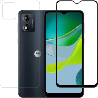 ECMERED Front and Back Tempered Glass for Motorola E13, moto e13, Motorola moto E13(Pack of 1)