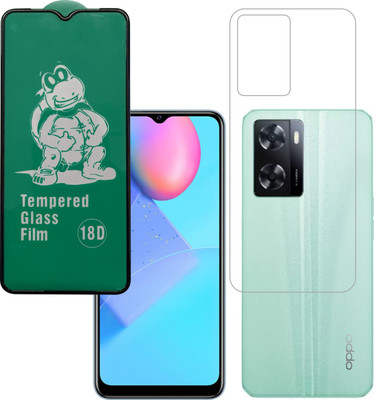 Ten To 11 Front and Back Tempered Glass for Oppo A77s(Pack of 2)