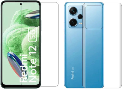 4 YARDS Front and Back Tempered Glass for Redmi Note 12 5G(Pack of 1)