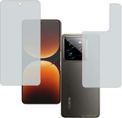 HOBBYTRONICS Front and Back Tempered Glass for REALME GT7 PRO(Pack of 1)
