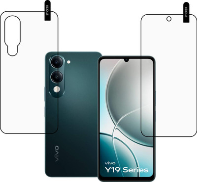MOBKAVACH Front and Back Tempered Glass for Vivo Y19 5G,vivo y19 5g,y19 5g(Pack of 2)