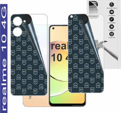 DESIBUZZ Front and Back Tempered Glass for Realme 10, (9H+ Scratch Proof,Ultra Thin Flexible Guard)(Pack of 2)