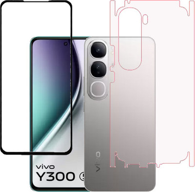 HOBBYTRONICS Front and Back Tempered Glass for Vivo Y300, VIVO Y300(Pack of 1)