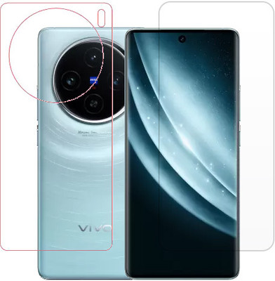 ECMERED Front and Back Tempered Glass for vivo X100 Pro, VIVO X100 PRO(Pack of 1)