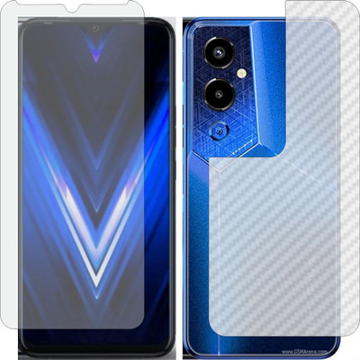 MOBART Front and Back Tempered Glass for TECNO POVA4 PRO(Pack of 2)