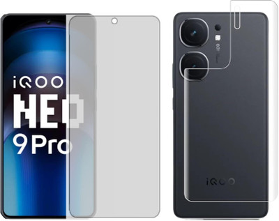 4 YARDS Front and Back Tempered Glass for Iqoo Neo 9 Pro 5G (Matte Finish)(Pack of 1)