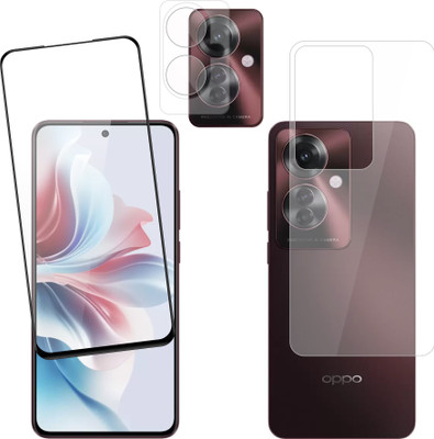 Vatsin Front and Back Tempered Glass for Oppo F25 Pro, Oppo F25 Pro [With Rear Camera Lens Guard](Pack of 3)