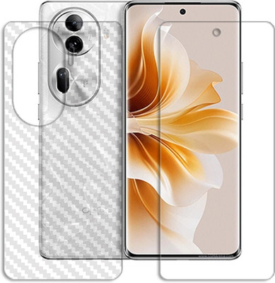 SOMTONE Front and Back Tempered Glass for Oppo Reno11 FRONT BACK SCREEN GUARD(Pack of 1)