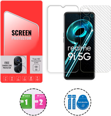 ARBAN Front and Back Tempered Glass for Realme 9i 5G (1 FREE CAMERA LENS) WITH FRONTBACK SCREEN PROTECTOR(Pack of 1)