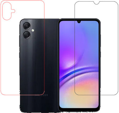 HOBBYTRONICS Front and Back Tempered Glass for Samsung Galaxy A05(Pack of 1)