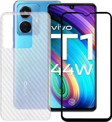 LILLIPUT Front and Back Tempered Glass for Vivo T1 44w 5G(Pack of 2)